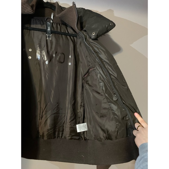 Soia & Kyo • Dark Espresso Brown Down-Filled Winter Puffer Coat w/ Faux Fur Hood - Picture 3 of 6